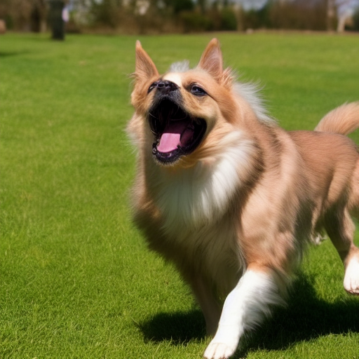 Pet exercising moderately