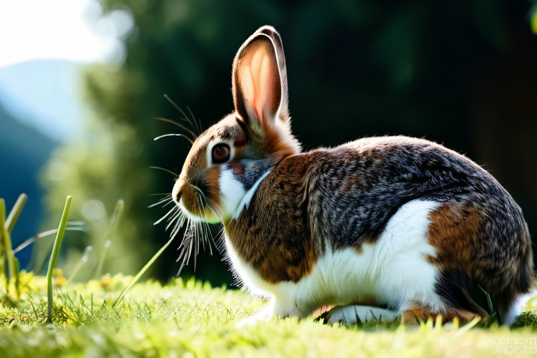 Rabbit displaying subtle communication signals