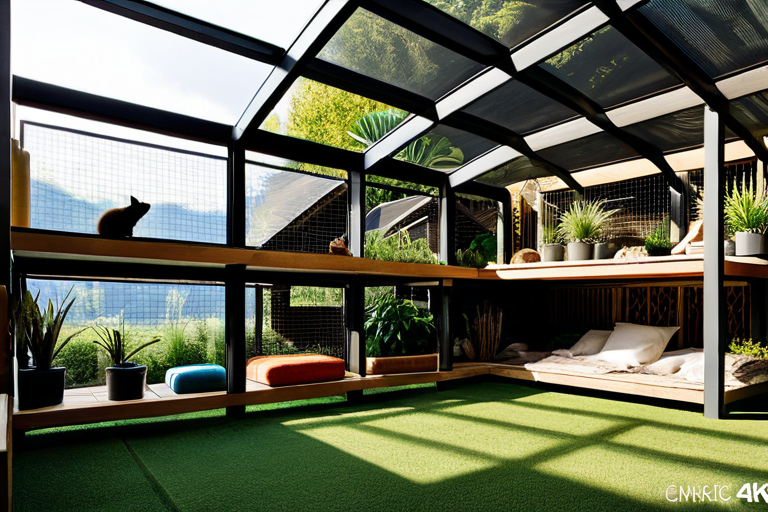 Well-designed naturalistic rodent enclosure