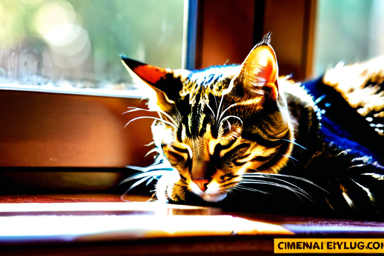 Cat in REM sleep phase