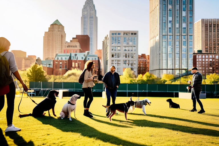 Pet owners socializing