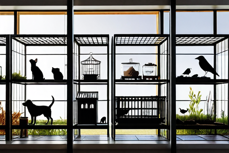 American pet landscape with diverse animals