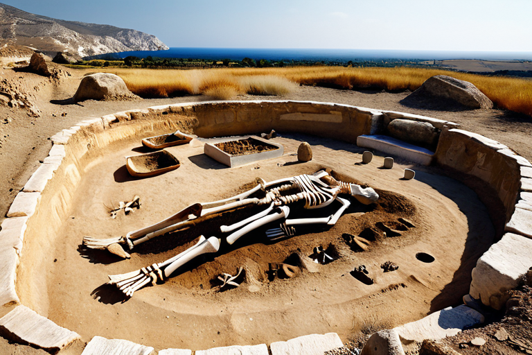 Ancient cat burial in Cyprus archaeological site