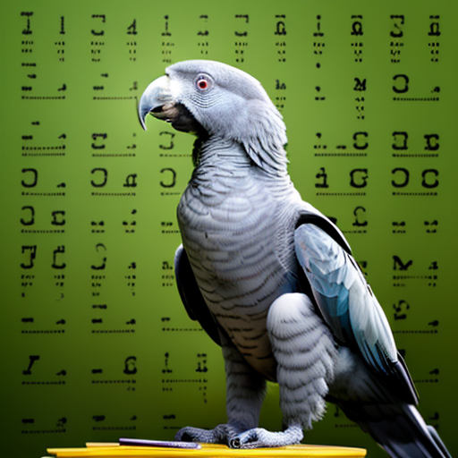 An African Grey parrot solving a puzzle