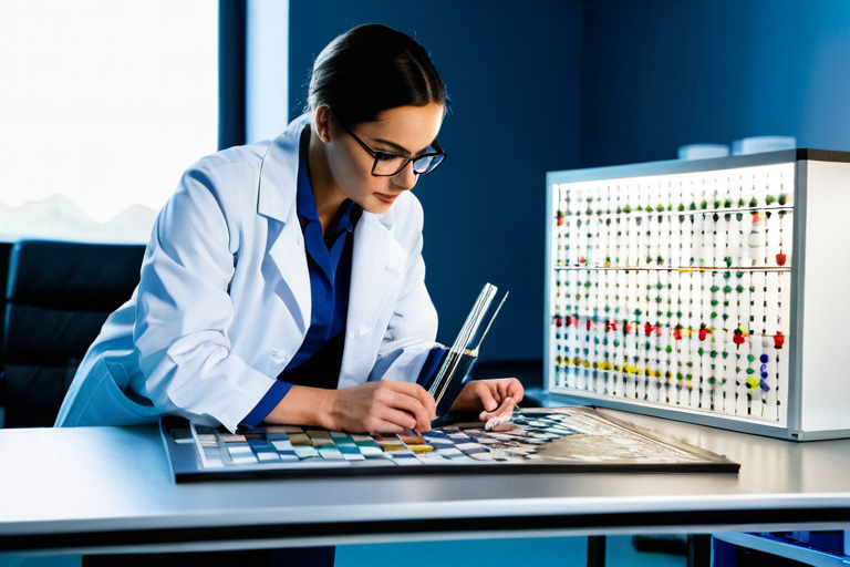 Dog participating in cognitive research study