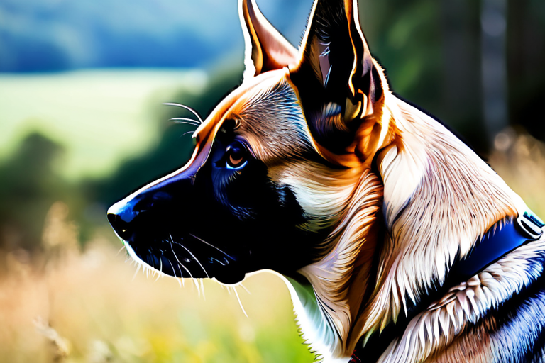 Dog displaying subtle body language signals