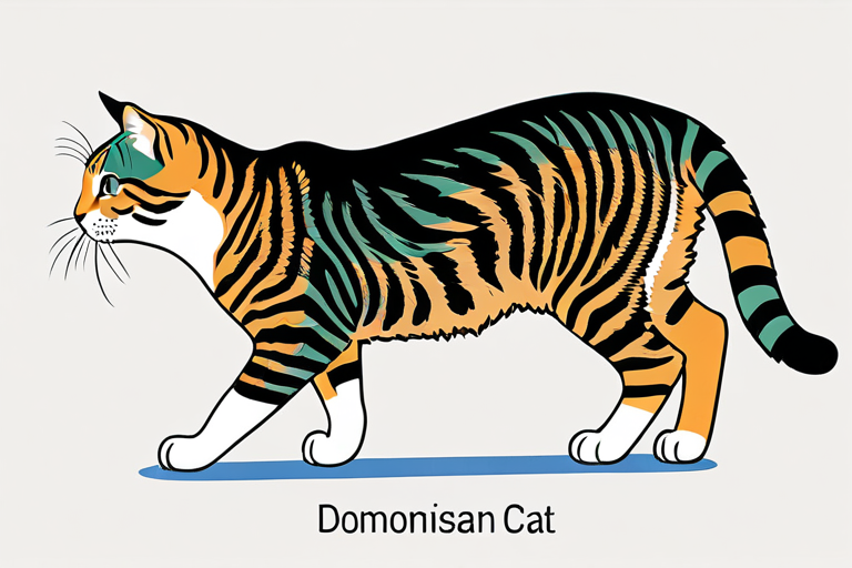 Cat displaying complex behavioral patterns