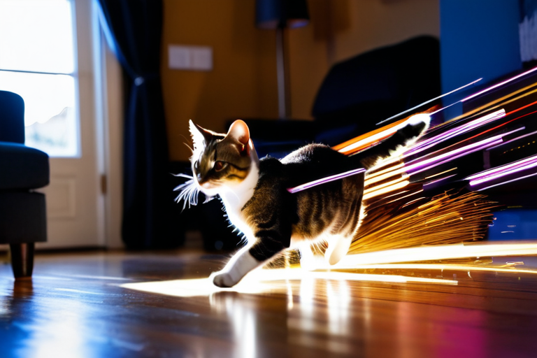 Cat exhibiting nighttime energy burst and playful behavior