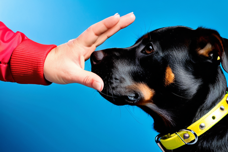 Proper fitting of a training collar on a dog's neck