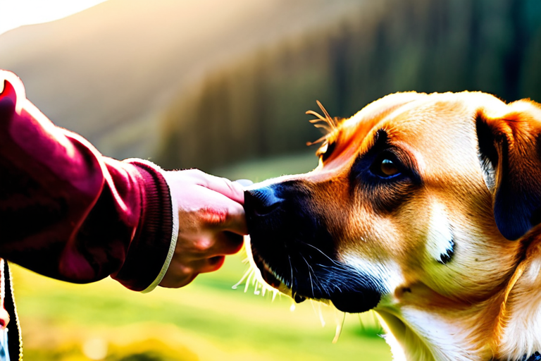 Dog and human communication interaction