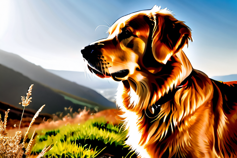 Dog participating in memory recall experiment