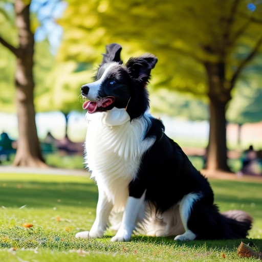 Dog training session