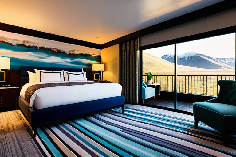 Fairmont hotel room with pet bed