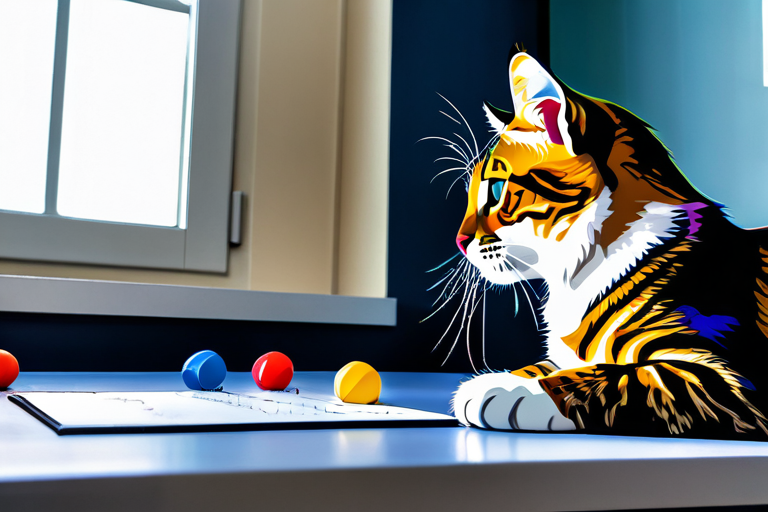 Feline cognitive research in controlled environment