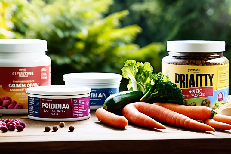 Healthy diet for pet microbiome