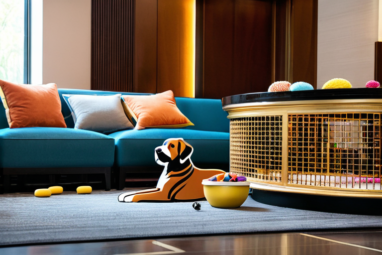 Kimpton Hotel lobby with dog amenities