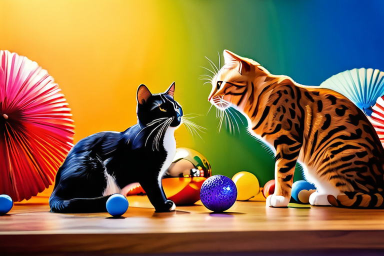 Happy cats celebrating National Cat Day