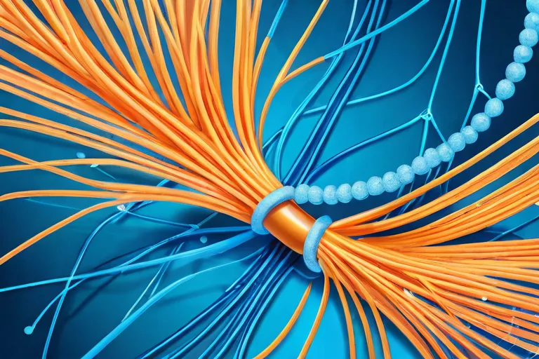 Human interacting with dog showing neurological connection visualization