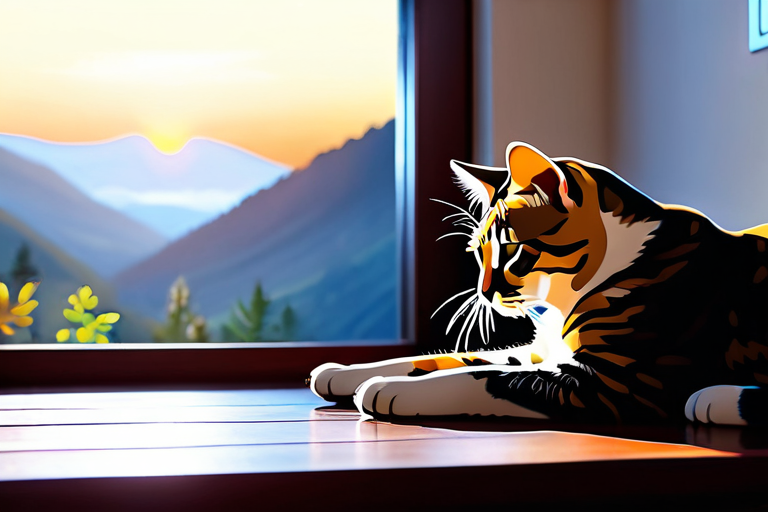 Person practicing mindfulness with a calm cat in a therapeutic setting