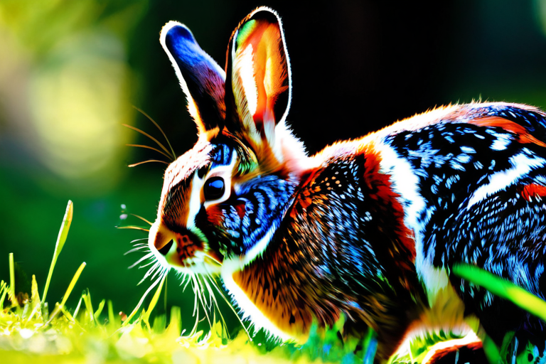 Rabbit displaying complex communication behaviors