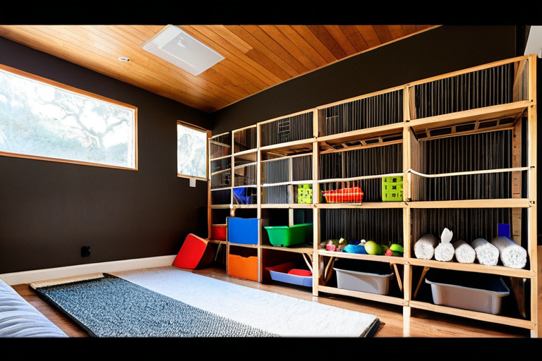 Proper rabbit habitat setup with enrichment items