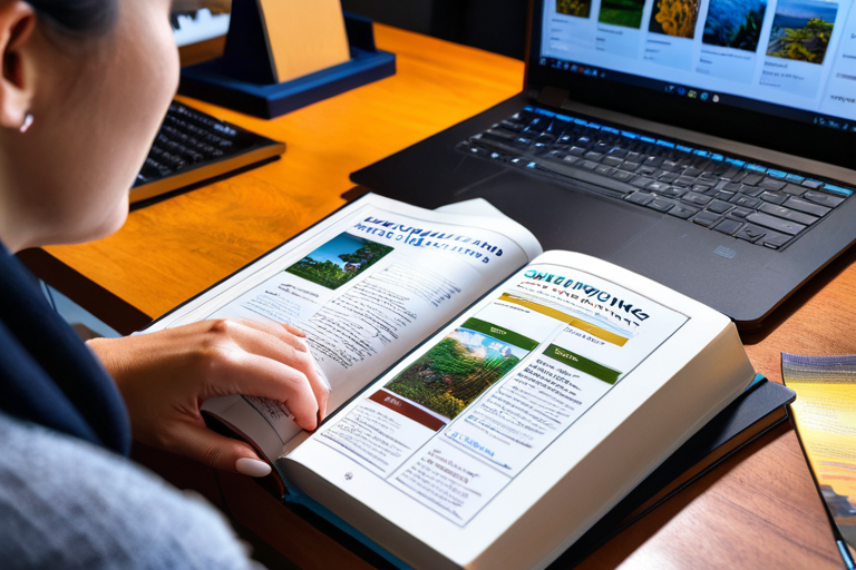 Person researching exotic pet care with multiple reference books