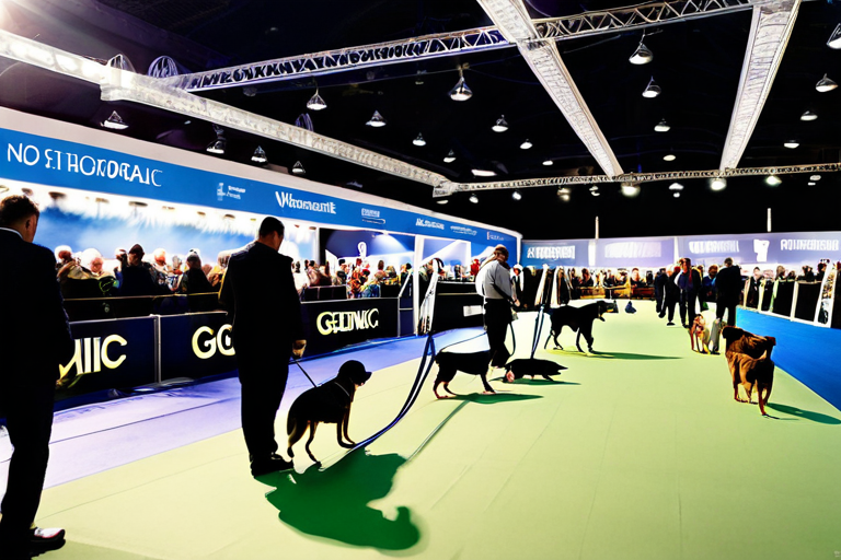 Westminster Dog Show 2026 venue with dogs and handlers