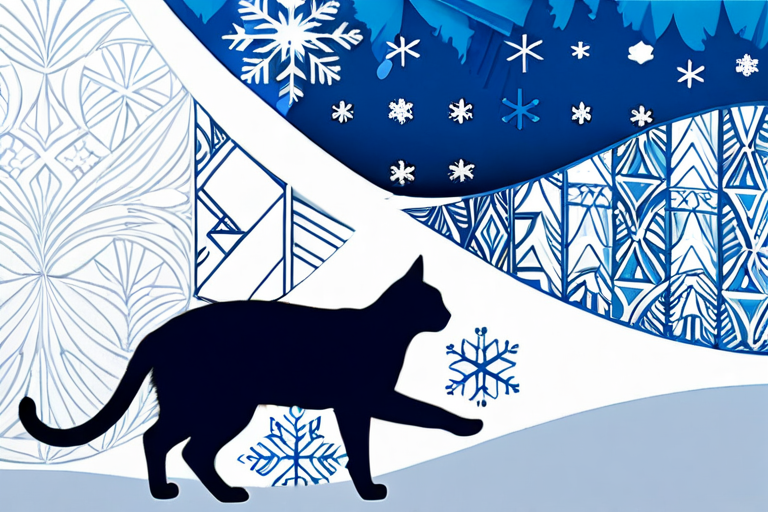 Modern artistic representation of Yule Cat