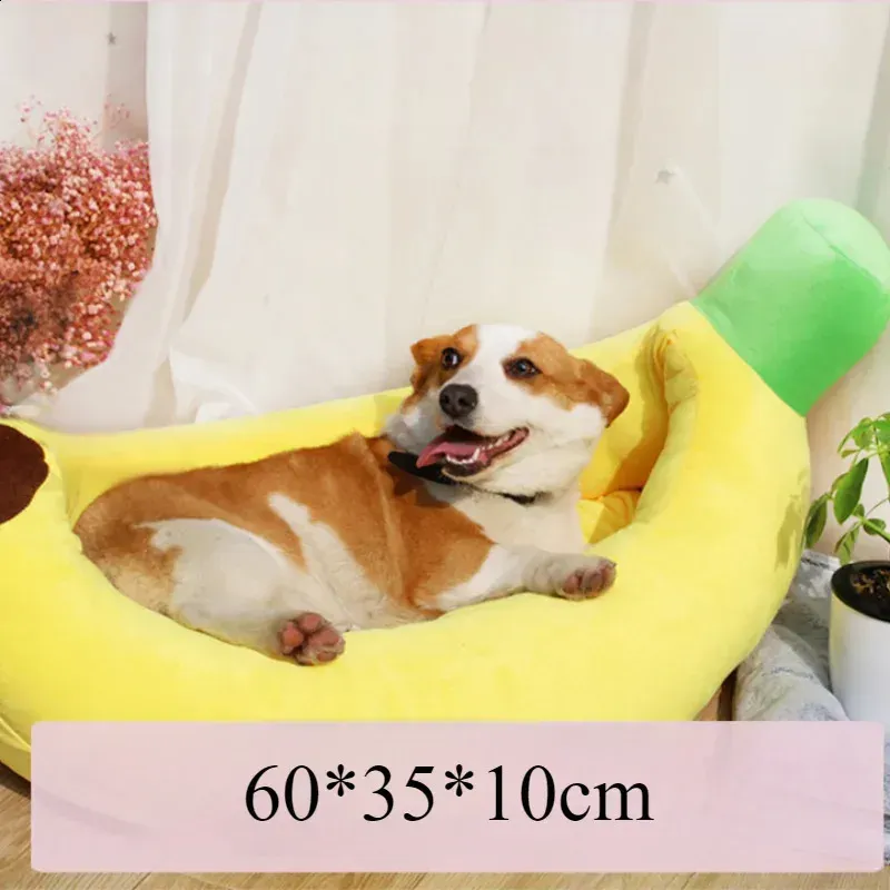 Cute Pet Banana Cat Nest Portable Warm and Comfortable Dog Nest