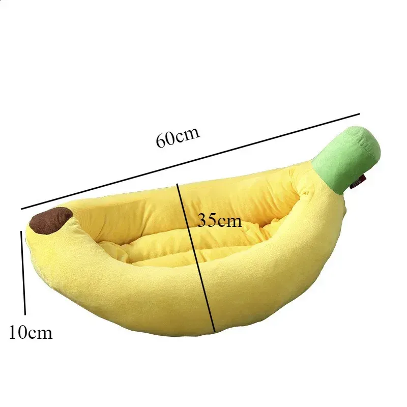 Cute Pet Banana Cat Nest Portable Warm and Comfortable Dog Nest