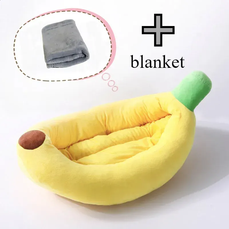 Cute Pet Banana Cat Nest Portable Warm and Comfortable Dog Nest