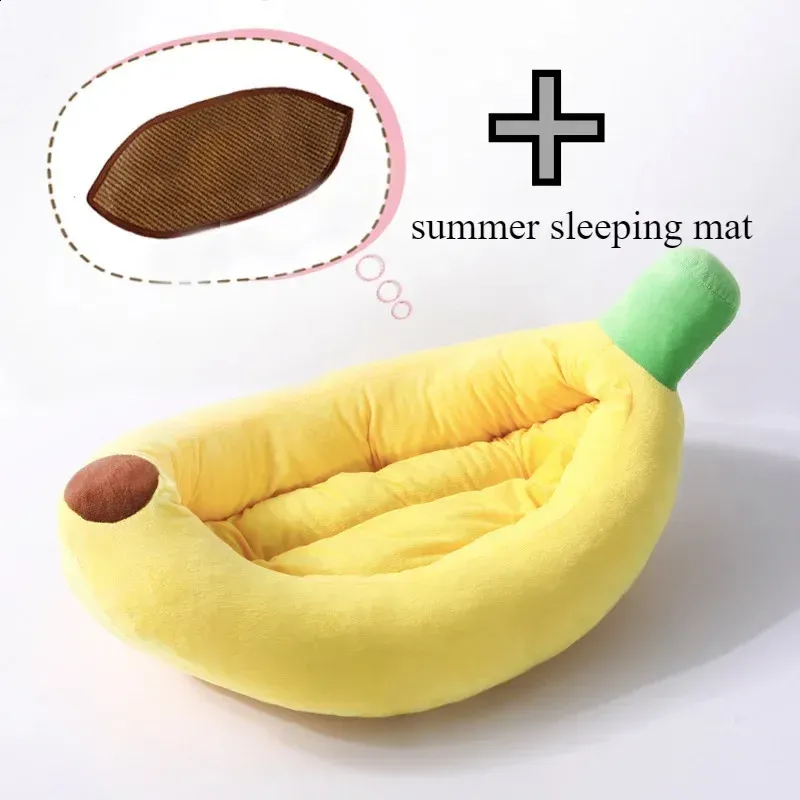 Cute Pet Banana Cat Nest Portable Warm and Comfortable Dog Nest